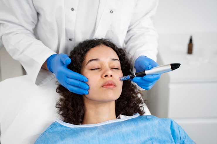 patient undergoing microneedling procedure 23 2149374105 patient undergoing microneedling procedure 23 2149374105